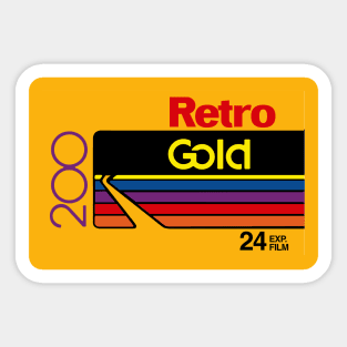 Retro Gold 200 Film Sticker